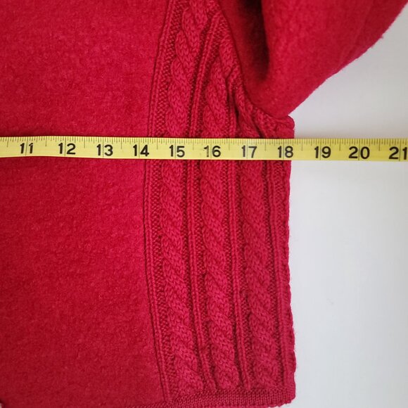 Vintage Jos. A. Bank Clothiers Pure Red Virgin Wool Silver Button Jacket Size 12 - Picture 14 of 16